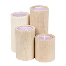 As the daily life for most people. 4 Pieces High Tealight Holder From Small To Large Made Of Natural Woo 5 24