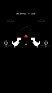 T Rex Game Love Black Wallpaper Black Wallpaper Wallpaper Dinosaur Wallpaper
