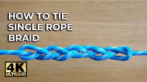 Knots are the foundation of any paracord project. How To Tie The Single Rope Braid A Decorative Paracord Knot 4k Video Youtube