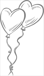 Students can say the name of the picture out loud on the kindergarten alphabet coloring pages to hear the beginning sounds in the words. Heart Balloon Coloring Pages Coloringbay