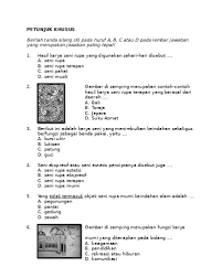 Soal Essay Tentang Seni Rupa Murni Lakaran