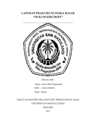PDF) LAPORAN PRAKTIKUM FISIKA DASAR "HUKUM KIRCHOFF"