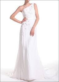 Spezielle designs und hohe qualität der hochzeitskleid online zum verkauf. One Shoulder Brautkleid Im Griechischen Stil Von Lafanta Braut Und Abendmode