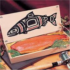 Seabear Smoked Wild Sockeye Salmon 1 Lb Fillet In Totem Gift Box 45 99 Seafood Gift Food Packaging Design Gourmet Recipes