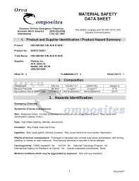 Material Safety Data Sheet