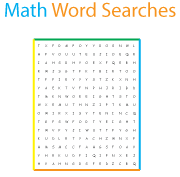 Find 18 words all related to math in this free puzzle.; Math Word Search Puzzles In Which You Need To Calculate The Clue Words Covering All Basic Math Operations
