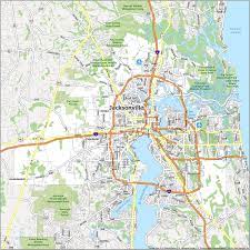 Street Map Of Jacksonville Florida Map Of Jacksonville, Florida - Gis Geography