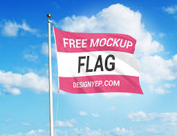 Download 30 Realistic Flag Mockup Templates Psd Creativebonito Com
