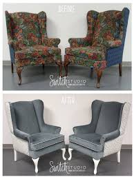 We Thought We D Share These Lovely Wing Back Chairs For Throwbackthursday We Reupholster Reupholster Furniture Reupholstery Most Comfortable Office Chair