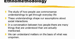 مفهوم الإثنوميثودولوجيا social interaction conversation between two people understanding