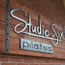 Hand Made Wood Metal Sign Studio Six Sign Wood Signage Metal Signage Sign Design