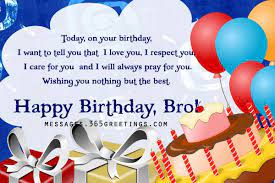 My little brother, happy birthday! Birthday Wishes To A Brother Religious