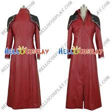 Here, genesis rhapsodos' thund/er/ara/aga and magically enhanced sword shatter angeal hewley's blade and the shrapnel from it cuts into genesis rhapsodos' shoulder. Final Fantasy Genesis Cosplay Costume Red Overcoat