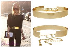 Women Full Metal Mirror Waist Belt Metallic Gold Plate Wide Obi Band With Chains Fashion Style Deal Gold Metal Belt Metal Belt Belt