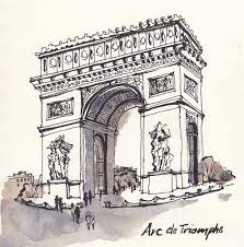 Coloriage arc de triomphe en ligne gratuit à imprimer le dessin représente l'arc de triomphe de la place de l'étoile à paris. Arc De Triomphe Paris France France Art Architecture Drawing Art Architecture Concept Drawings