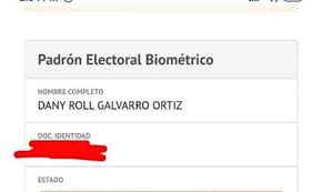 Sitio web de consulta del padrón electoral de la justicia nacional electoral. Facebook