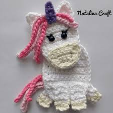Download Crochet Applique Unicorn Natalina Craft