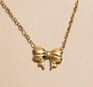 Gabby Stainless Steel Bow Pendant Necklace