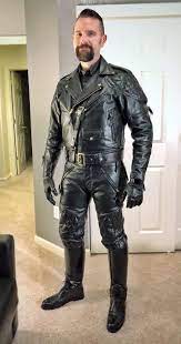 Pin By Colin Kahler On Leathermen Leather Jacket Men Mens Leather Clothing Leather Scene