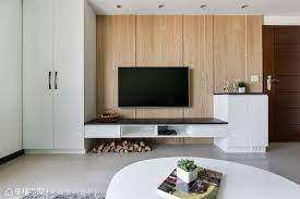 北歐風格標準格局新成屋采品室內設計 flat screen electronic products