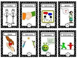 Conflict Resolution Cards Conflict Resolution School Counseling Lessons Conflicted
