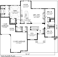Prairie Style House Plan 97365 With 3 Bed 2 Bath 3 Car Garage Floor Plans Ranch Ranch Style House Plans Ranch House Plans