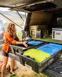 Camping in the back of a pickup truck. 27 Truck Bed Storage Ideas And Accessories 2021 For Camping More