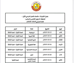 جدول امتحانات الازهر الفصل جدول إمتحانات المرحلة الابتدائية (من الصف الثانى الى الصف الخامس) والشهادة جدول إمتحانات الصفوف الثانوية الازهرية ترم ثان 2019. ÙˆØ²Ø§Ø±Ø© Ø§Ù„ØªØ¹Ù„ÙŠÙ… Ù‚Ø·Ø± Ø¬Ø¯ÙˆÙ„ Ø§Ù„Ø§Ø®ØªØ¨Ø§Ø±Ø§Øª