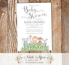 Our zoo animal baby shower invitations start as low as $2.35 with reviews from 58 happy zazzle customers. Watercolor Zoo Animals Jungle Baby Shower Invitation