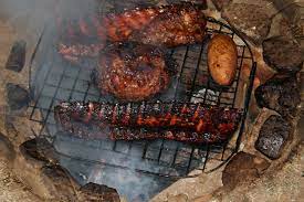 To smoke meat over the campfire, you will need to design a fire pit and a grate. Pit Smoked Ribs 6 Steps With Pictures Instructables