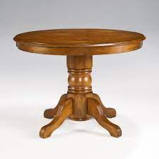 Home Styles Pedestal Dining Table Cottage Oak Walmart Com Walmart Com
