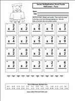 School's out for summer, so keep kids of all ages busy with summer coloring sheets. Free Halloween Multiplication Worksheets Multiplication Com