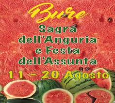Come spesso accade una festa ha una doppia valenza oggi 15 agosto è una festa nazionale religiosa che, nella tradizione cristiana, celebra l' assunzione in cielo di maria. Sagra Dell Anguria Festa Dell Assunta Di Bure Italive
