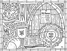 Reformation 500 Coloring Page Coloring Pages Reformation Rose Coloring Pages