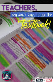 Teachers You Don T Have To Use A Textbook English Teacher High School Teacher Blogs Teaching