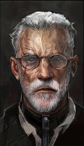A romanticized portrait of Old Man Daud by Atypicalgamergirl