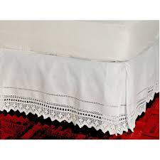 Robot Check Bedskirt Lace Bed Skirt Bed