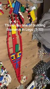 Day one of building Bismarck in lego #bismarck #battleship