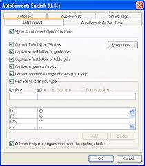 Make Autocorrect Pay Attention To Character Case Microsoft Word