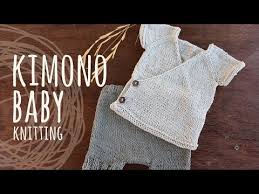 Sweet little kimono is a dream to knit in easy garter stitch. Tutorial Knitting Baby Kimono Kimono Set Youtube