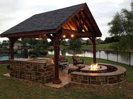 Fire pit features a decorative base that cleverly conceals a propane tank (not included) and a control panel, making it an. Inspiring Diy Fire Pit Plans Ideas To Make S Mores With Your Family Backyard Pavilion Backyard Gazebo Backyard Patio