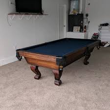 Finished Installing This 8 Foot One Piece Slate American Classic Pool Table In Huntington Beach Califor Pool Table Pool Table Slate Huntington Beach California