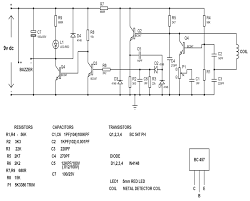 This is the circuit diagram of a low cost metal detector using a single transistor circuit and an old pocket radio. Circuit Diagram For The Metal Detector Section Courtesy Of Circuitlab Download Scientific Diagram
