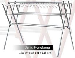 Jemuran baju aluminium 175 cm + hangger: Katalog Jual Etalase Surabaya Jual Etalase Surabaya