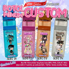 Menggambar gacha life yang belum ada warna. Botol Minum Custom Anak Tema Gacha Life Shopee Indonesia