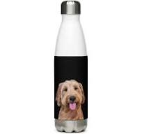 Custom Pet Portrait Water Bottle