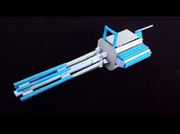 This super simple drawing instruction will show you how to draw a gun very quickly and easily. How To Make A Paper M134 Minigun Paper Gatling Gun Youtube