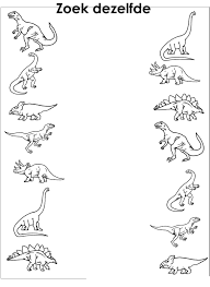 Werkblad Visueel Dino S Werkbladen Dinosaurus Schoolkinderen