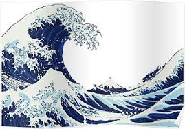 Wallpaper abyss künstlerisch the great wave off kanagawa. The Big Wave Poster Wave Art Wave Drawing Wave Painting