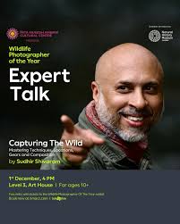 Mark your calendars for an expert talk at the #ArtHouse! Join renowned  wildlife photographer Sudhir Shivaram, as he shares his expertise